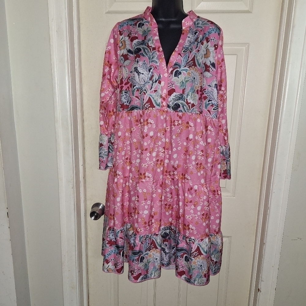 No brand cottage-core muumuu floral dress XL